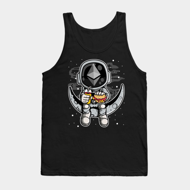 Astronaut Fastfood Ethereum Crypto ETH Coin To The Moon Crypto Token Cryptocurrency Wallet Birthday Gift For Men Women Kids Tank Top by Thingking About